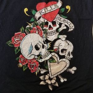 Don Ed Hardy Love kills slowly tee.